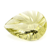 LEMON QUARTZ CONCAVE BRIOLETTE PEAR (GREEN GOLD) 18X13MM 8.35 Cts.