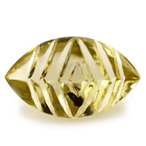 LEMON QUARTZ BUFFTOP CONCAVE BACK MARQUISE (GREEN GOLD) 20X12MM 8.80 Cts.