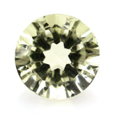LEMON QUARTZ CONCAVE SPLENDOR CUT ROUND (GREEN GOLD) 8MM 1.85 Cts.