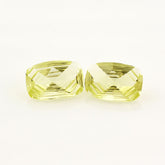 LEMON QUARTZ CONCAVE CUSHION (GREEN GOLD) 12X8MM 2.83 Cts.