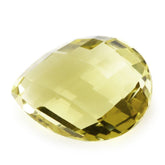 LEMON QUARTZ TWISTED BRIOLETTE PEAR (GREEN GOLD) 16X12MM 8.83 Cts.