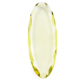 LEMON QUARTZ BOTH SIDE TABLE CUT OVAL 35X13MM 13.60 Cts.