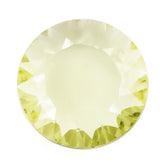LEMON QUARTZ CONCAVE ROUND FLAT COIN 12MM 4.08 Cts.