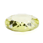 LEMON QUARTZ CONCAVE ROUND FLAT COIN 12MM 4.08 Cts.