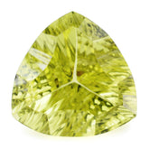 LEMON QUARTZ LONG STEP CONCAVE TRILLION (DES#85) 14MM 8.29 Cts.