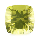 LEMON QUARTZ CONCAVE CUT CUSHION (DES#72) 12MM 7.25 Cts.