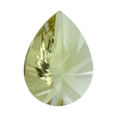 LEMON QUARTZ CONCAVE BRIOLETTE PEAR (DES#14) 16X12MM 5.45 Cts.