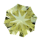 LEMON QUARTZ CONCAVE NINETY CUT ROUND (DES#83) 15MM 11.10 Cts.