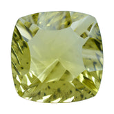 LEMON QUARTZ CONCAVE CUT CUSHION (DES#72) 14MM 8.60 Cts.