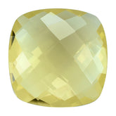 LEMON QUARTZ BRIOLETTE CUSHION 14.00MM 7.95 Cts.
