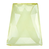 LEMON QUARTZ ROSE CUT FANCY CAB 20X17MM 10.77CTS.