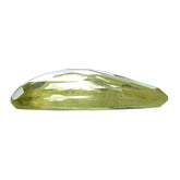LEMON QUARTZ IRREGULAR FACET FANCY CAB 22X12MM 8.75CTS.