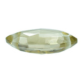 LEMON QUARTZ ROSE CUT BRIOLETTE MARQUISE (TWO FULL DRILL) 16X8MM 3.83CTS.