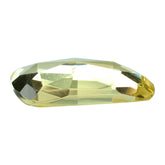 LEMON QUARTZ ROSE CUT TAPERED CAB 20X10MM 6.74CTS.