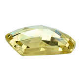 LEMON QUARTZ ROSE CUT TAPERED CAB 20X17MM 12.00CTS.