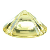 LEMON QUARTZ FLAT BUFFTOP X BACK ROUND 14MM 6.65CTS.