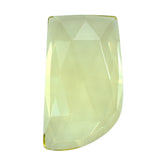LEMON QUARTZ ROSE CUT FANCY CAB 19X11MM 7.71CTS.