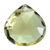 LEMON QUARTZ ROSE CUT BRIOLETTE HEART (FULL DRILL) 10MM 3.09CTS.