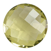 LEMON QUARTZ BRIOLETTE ROUND 16MM 10.56CTS.