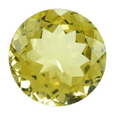LEMON QUARTZ CUT ROUND (GREEN-GOLD) 18MM 20.48CTS.