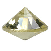 LEMON QUARTZ BOTH SIDE DIAMOND CUT ROUND 8MM 1.70CTS.