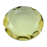 LEMON QUARTZ BOTH SIDE TABLE CUT OVAL 10.50X9.50MM 2.35CTS.