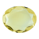 LEMON QUARTZ BOTH SIDE TABLE CUT OVAL 14X11MM 4.10CTS.