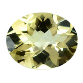 LEMON QUARTZ CHECKER CUT OVAL 10X8MM 2.20CTS.