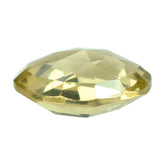 LEMON QUARTZ ROSE CUT BRIOLETTE IRREGULAR OVAL 11.50X9.50MM 3.52CTS.