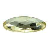 LEMON QUARTZ ROSE CUT TOP OVAL 16X8MM 4.48CTS.