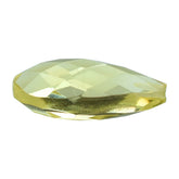 LEMON QUARTZ BRIOLETTE PEAR (HALF DRILL) 16X8MM 5.18CTS.