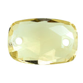 LEMON QUARTZ ROSE CUT BRIOLETTE CUSHION (TWO FULL DRILL) 12X8MM 3.34 Cts.
