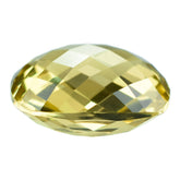 LEMON QUARTZ BRIOLETTE CUSHION (GREEN-GOLD) 18MM 20.55CTS.