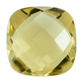 LEMON QUARTZ BRIOLETTE CUSHION 12MM 6.21CTS.