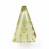 LEMON QUARTZ SUPPER BUBBLE TRAPEZOID 18X12MM 8.23 Cts.
