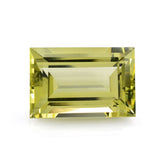 LEMON QUARTZ CUT BAGUETTE (GREEN GOLD) 18X12MM 13.67 Cts.