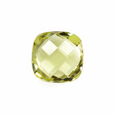 LEMON QUARTZ BRIOLETTE CUSHION 12MM 6.18Cts.