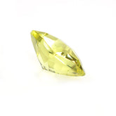 LEMON QUARTZ CHECKER CUT CUSHION (GREEN GOLD) 12MM 6.10Cts.