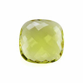 LEMON QUARTZ BRIOLETTE CUSHION (GREEN GOLD) 18MM 12.23Cts.