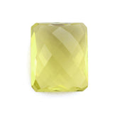 LEMON QUARTZ BRIOLETTE OCTAGON (GREEN GOLD) 17X14MM 17.1Cts.