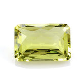 LEMON QUARTZ CHECKER CUT OCTAGON (GREEN GOLD) 18X12MM 11.95Cts.