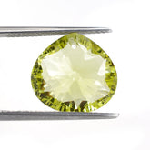 LEMON QUARTZ CONCAVE CUT BRIOLETTE PEAR (FULL DRILL) 15X14MM 9.40 Cts.