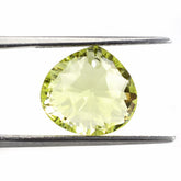 LEMON QUARTZ CONCAVE CUT BRIOLETTE PEAR (LITE) (FULL DRILL) TABEEZ 13X12MM 7.30 Cts.