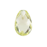 LEMON QUARTZ BRIOLETTE PEAR (HALF DRILL) 6X4MM 0.43Cts.
