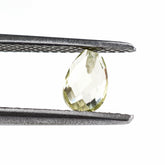 LEMON QUARTZ BRIOLETTE PEAR (HALF DRILL) 6X4MM 0.43Cts.