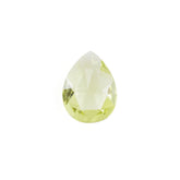LEMON QUARTZ ROSE CUT BRIOLETTE PEAR 7X5MM 0.55Cts.