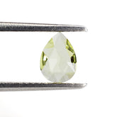 LEMON QUARTZ ROSE CUT BRIOLETTE PEAR 7X5MM 0.55Cts.