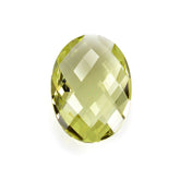 LEMON QUARTZ BRIOLETTE OVAL 18X13MM 8.96Cts.