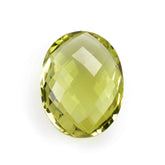 LEMON QUARTZ BRIOLETTE OVAL (GREEN GOLD) 20X15MM 14Cts.