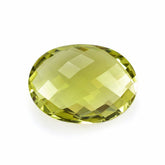 LEMON QUARTZ BRIOLETTE OVAL (GREEN GOLD) 20X15MM 14Cts.